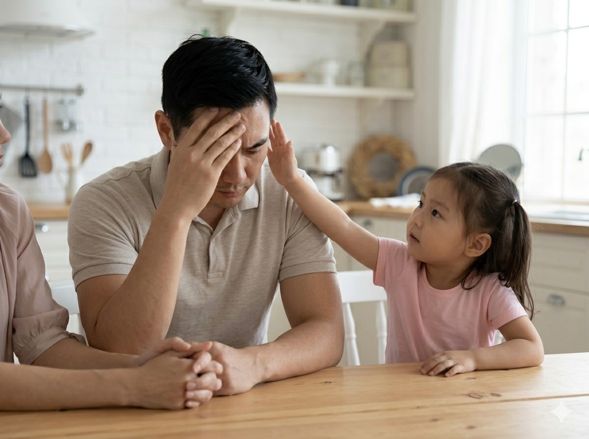 Stress vì bố mẹ