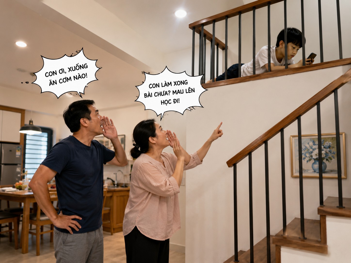 Bất lực vì con không nghe lời