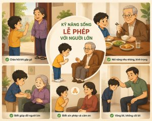 Kỹ năng sống lễ phép với người lớn