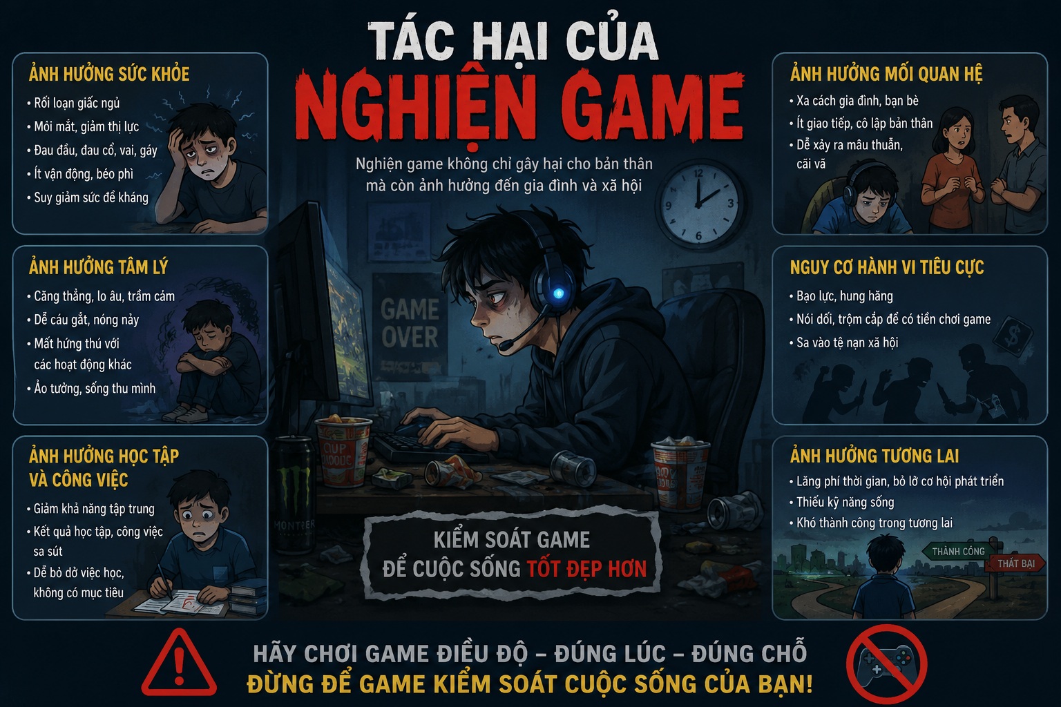 Tác hại của nghiện game