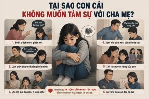 Tại sao con cái không muốn tâm sự với cha mẹ