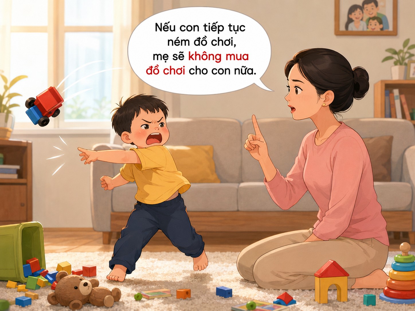 Cách dạy trẻ 3 tuổi bướng bỉnh