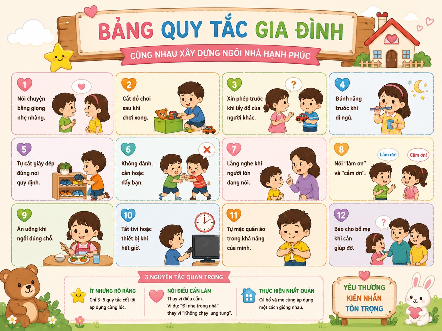 Cách dạy trẻ 5 tuổi bướng bỉnh