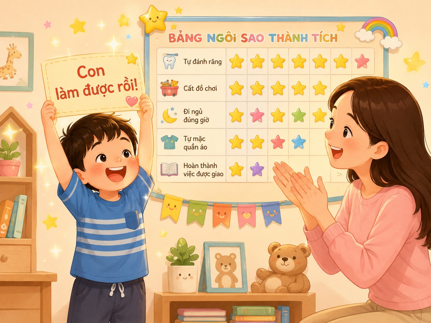 Cách dạy trẻ 5 tuổi bướng bỉnh