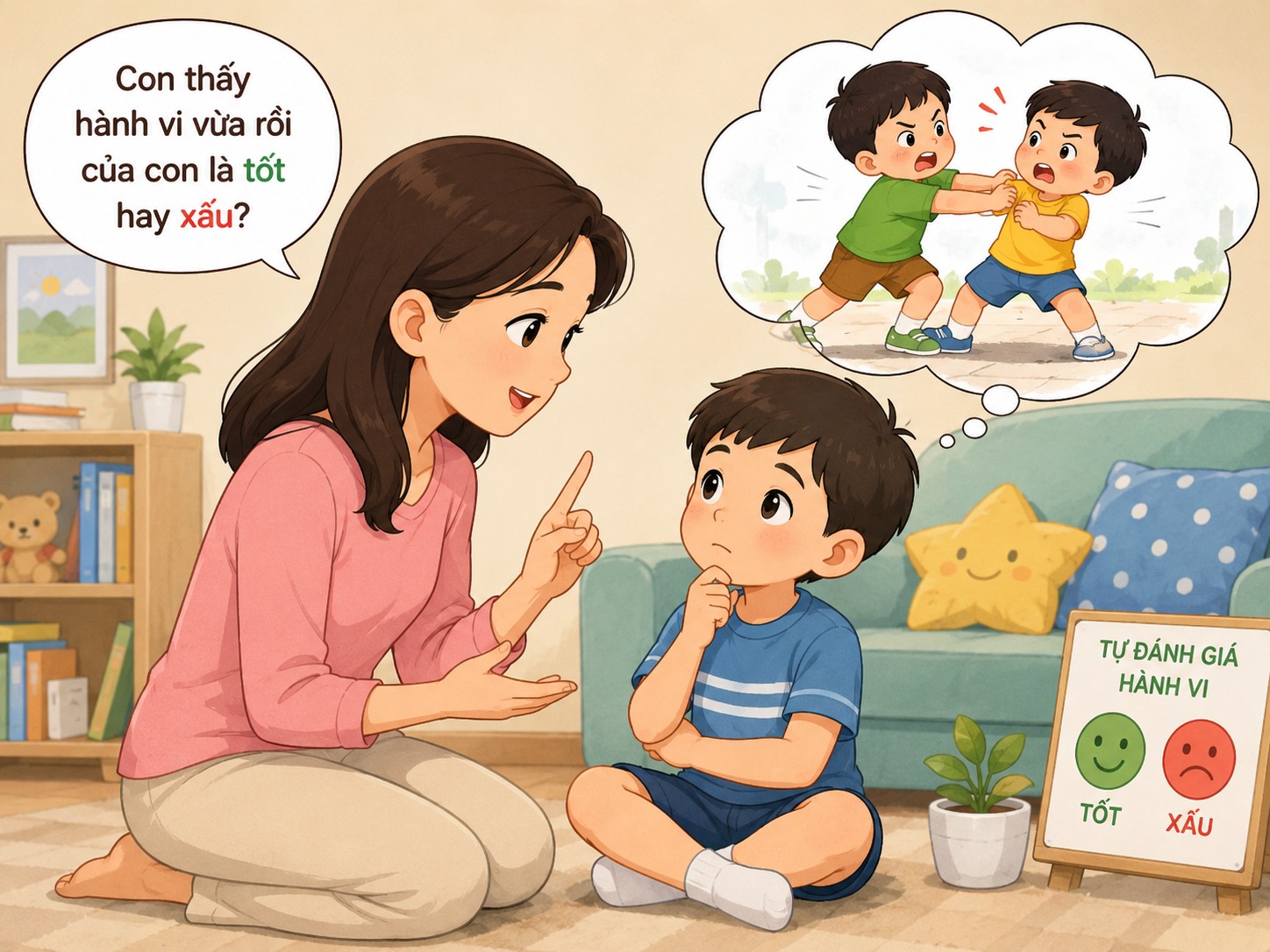 Cách dạy trẻ 6 tuổi bướng bỉnh