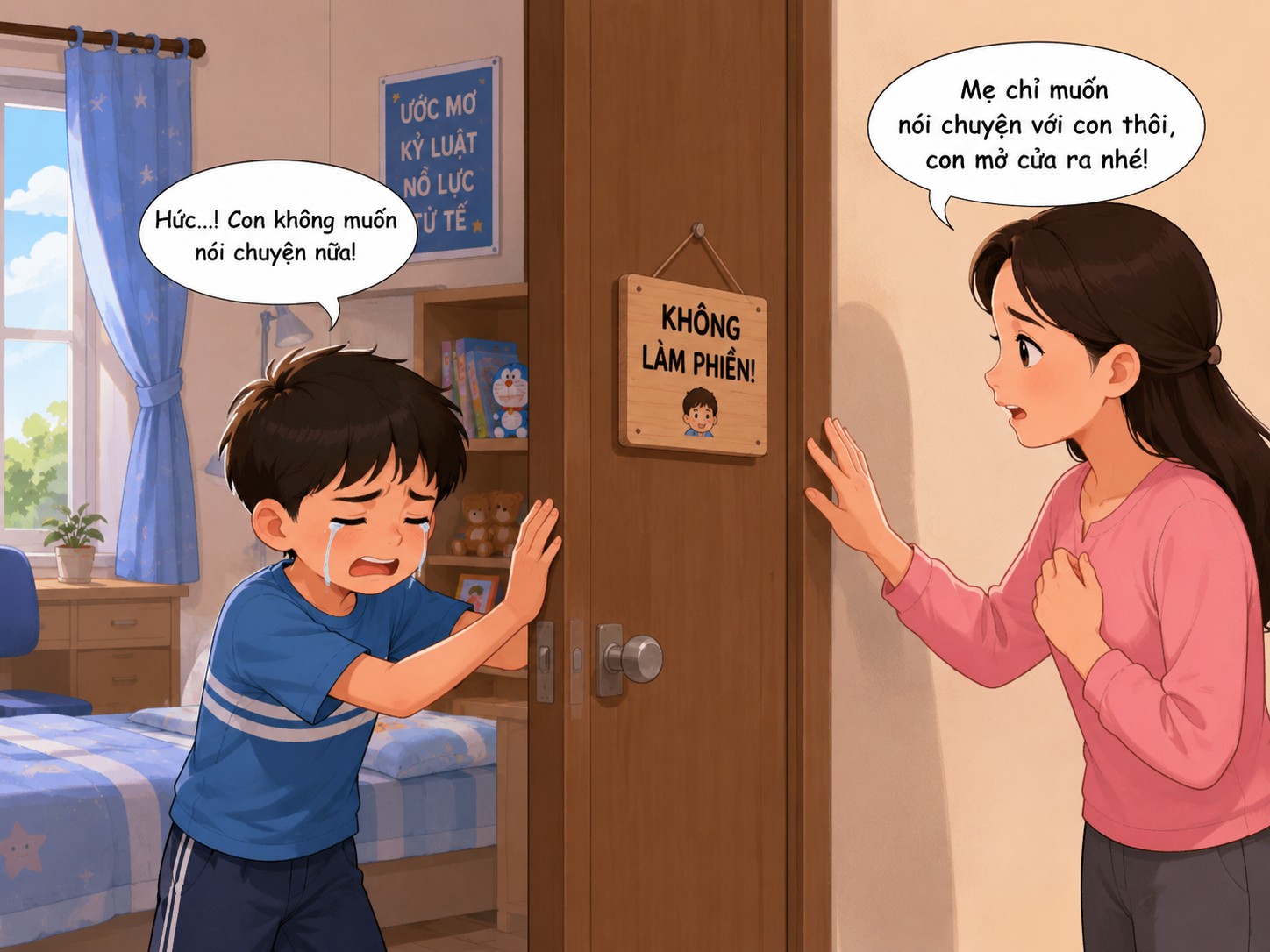 Cách dạy trẻ 9 tuổi bướng bỉnh