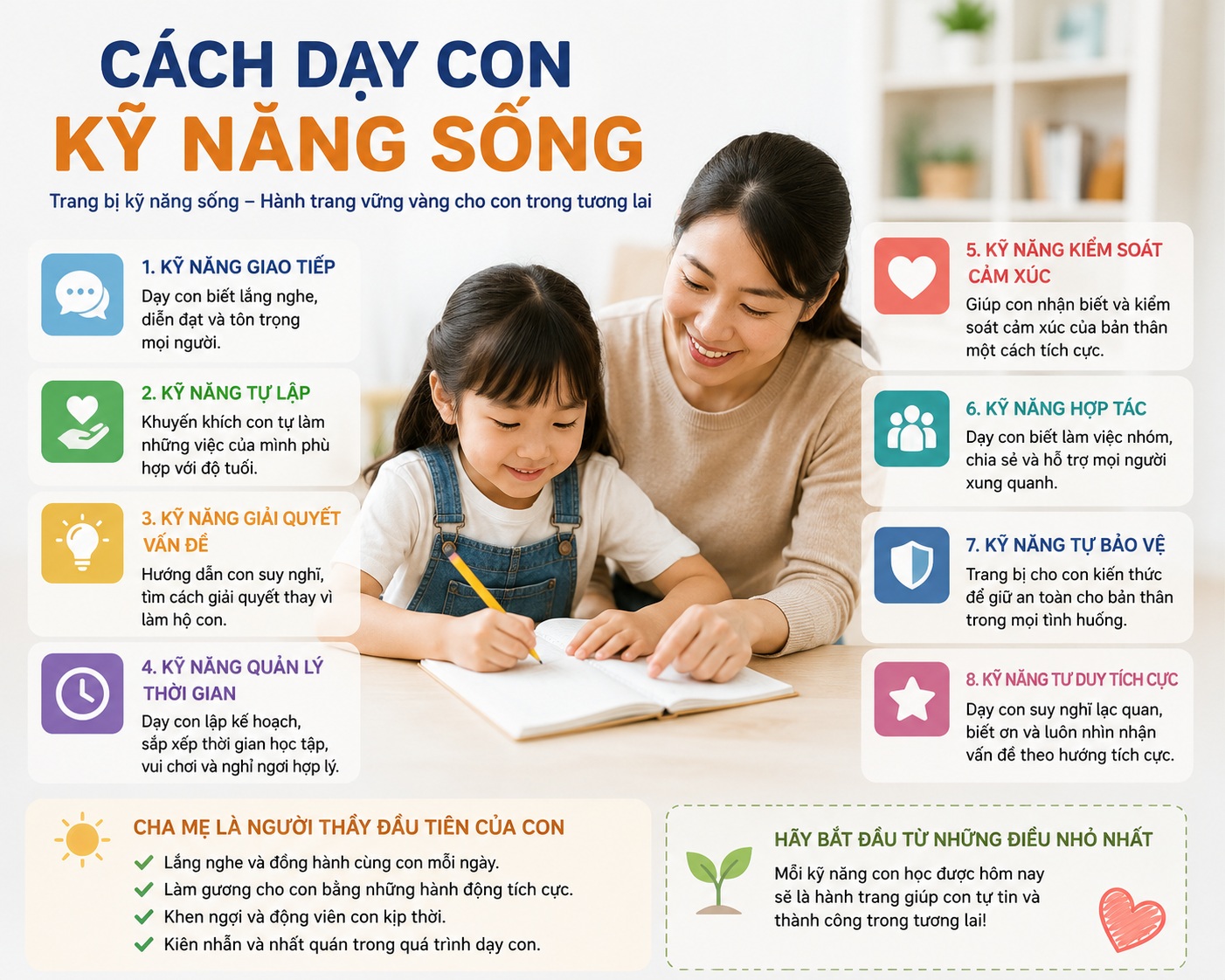 Dạy con kỹ năng sống