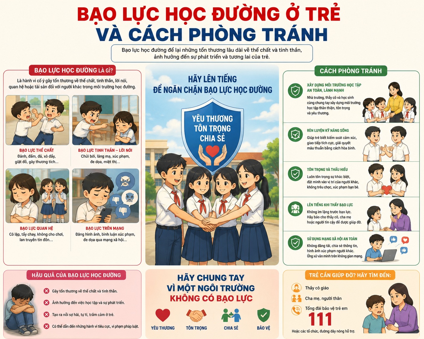 Bạo lực học đường là gì