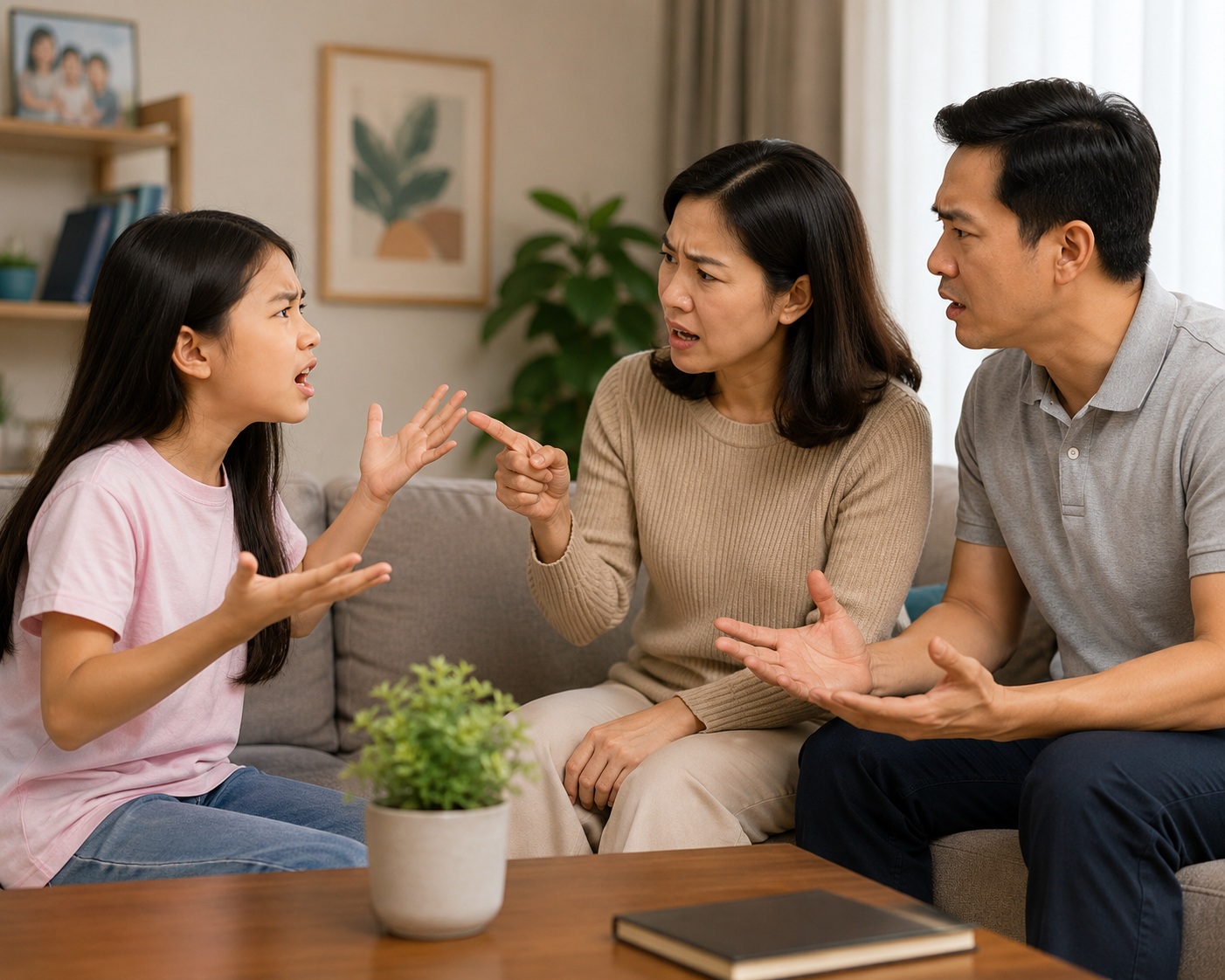 Con cái cãi lời bố mẹ