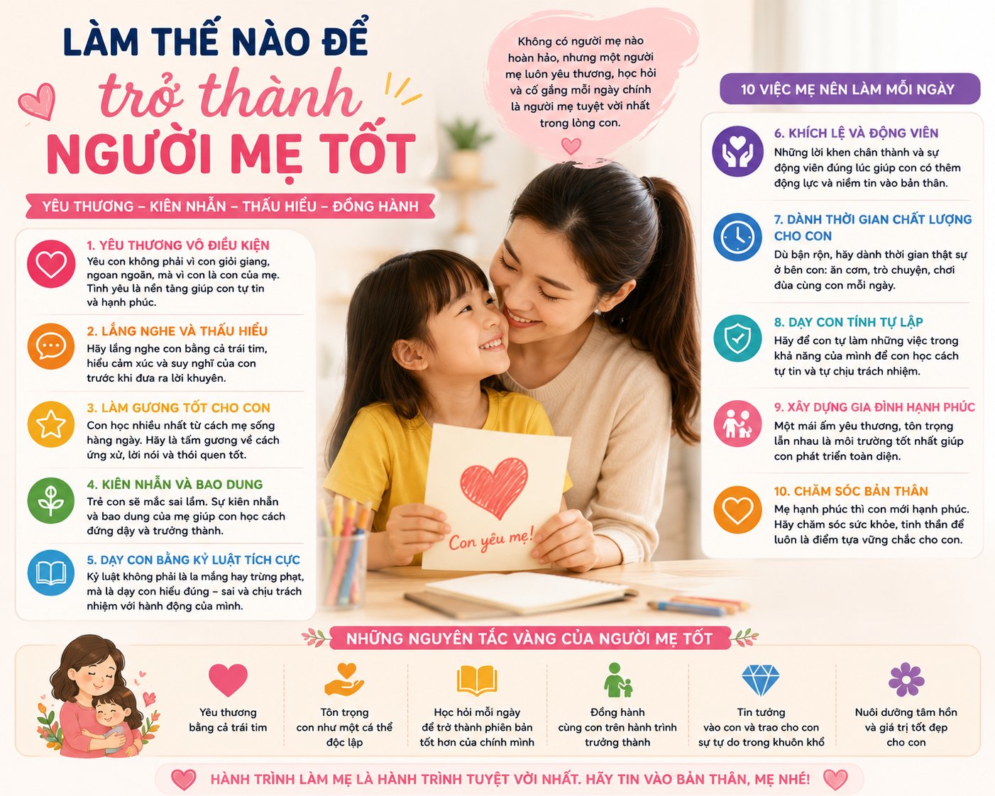 Làm thế nào để trở thành người mẹ tốt